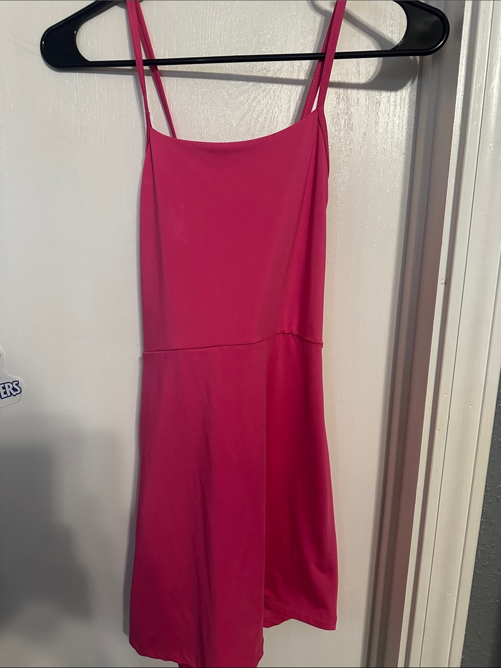 Kids Hot Pink Spaghetti Strap Dress